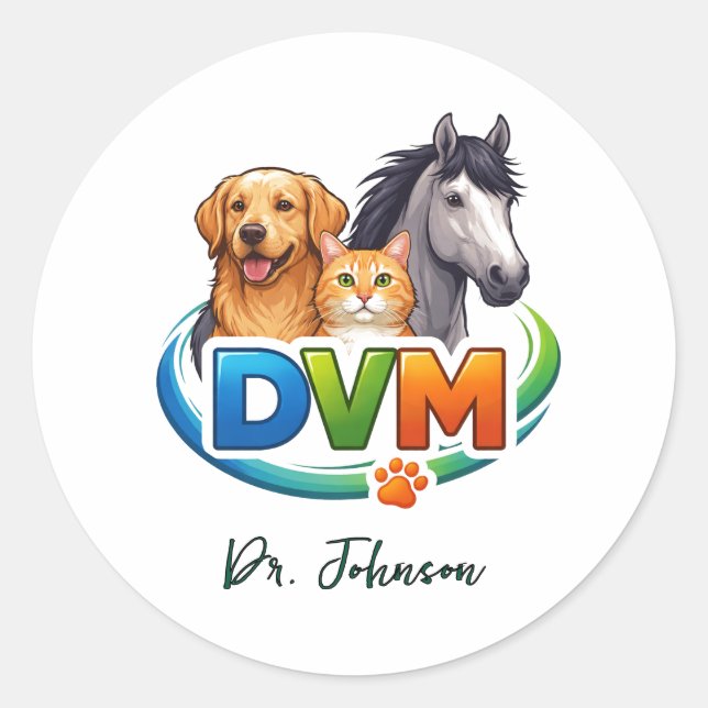 It's a Good Day to Save Animals | Doctor Day Classic Round Sticker (Front)