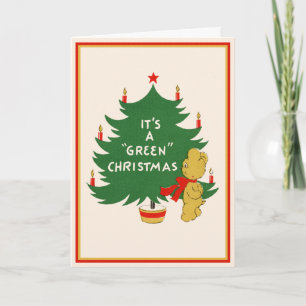 It's A Green Christmas ! Holiday Card