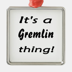 It's a gremlin thing! metal tree decoration