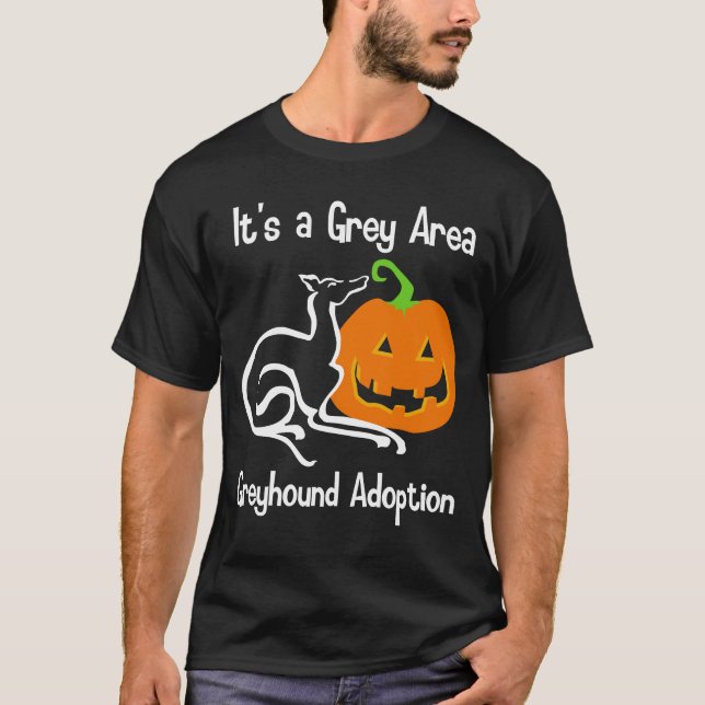 It's a Grey Area Pumpkin Shirt (Front)
