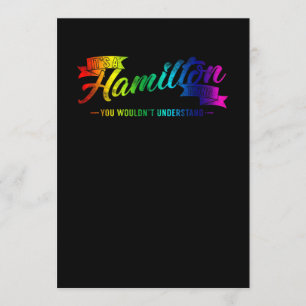 It's A Hamilton Thing You Wouldn't Understand Invitation