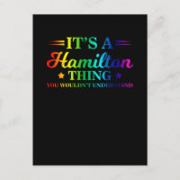 It's a Hamilton Thing, You Wouldn't Understand