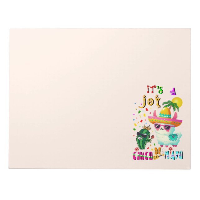 It's A Joy Cinco De Mayo Notepad (Front)