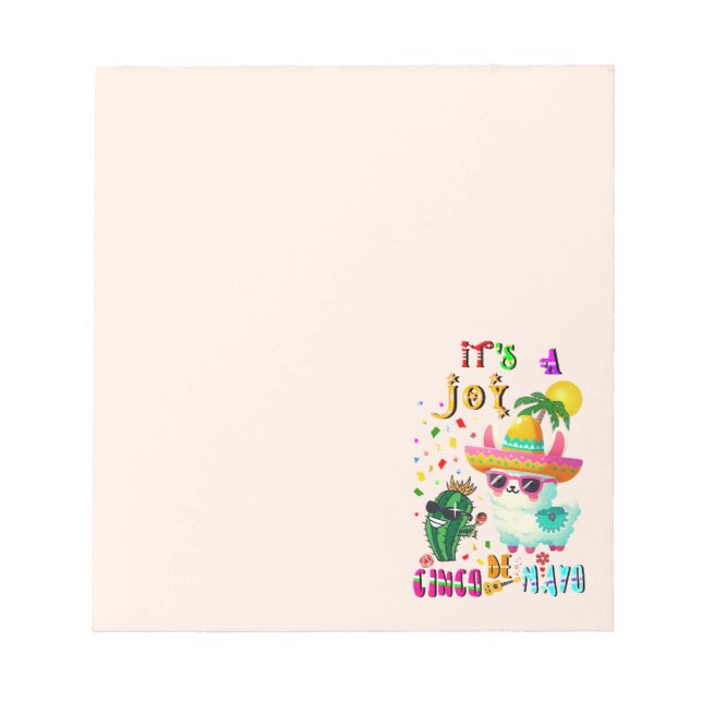 It's A Joy Cinco De Mayo Notepad (Front)