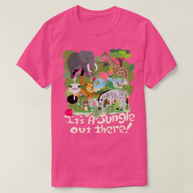 Its a Jungle out There Long T-Shirt (Design Front)