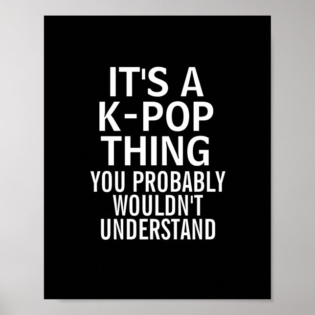 It's a KPOP thing Poster (Front)