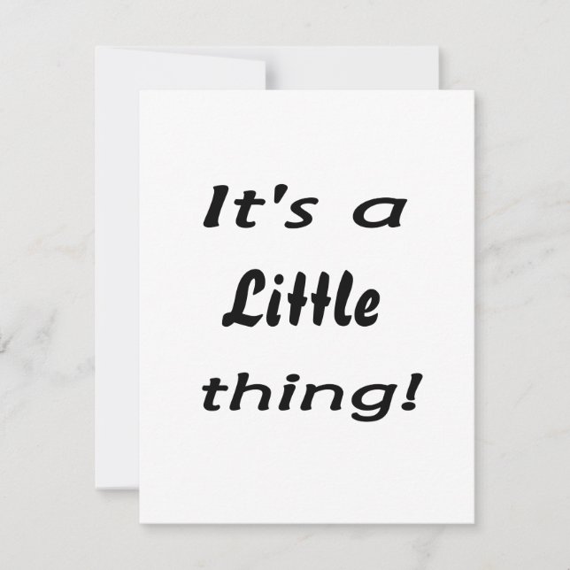 It's a little thing! (Front)