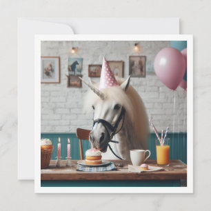 It's a magical day! Unicorn birthday invitation