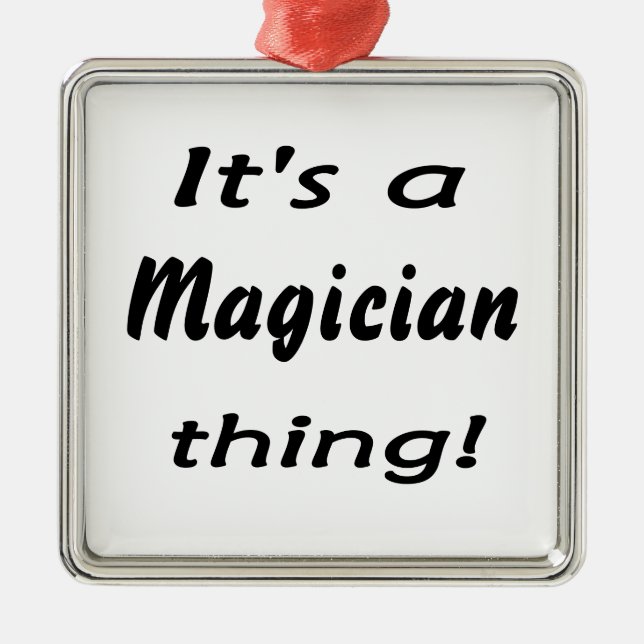 It's a magician thing! metal tree decoration (Front)