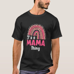 It's A Mama Things Loving Caring Rainbow Cute Moth T-Shirt