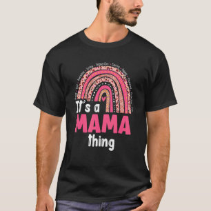 It's A Mama Things Loving Caring Rainbow Cute Moth T-Shirt