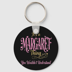 It's A Margaret Thing Pink Gold Women Gift Key Ring
