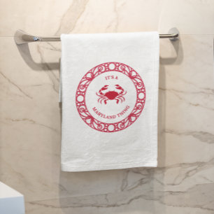 It's a Maryland Thing – Chesapeake Bay Crabs Bath Towel