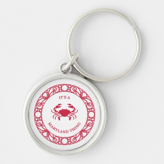 IT'S A MARYLAND THING (CRABS)  KEY RING (Front)