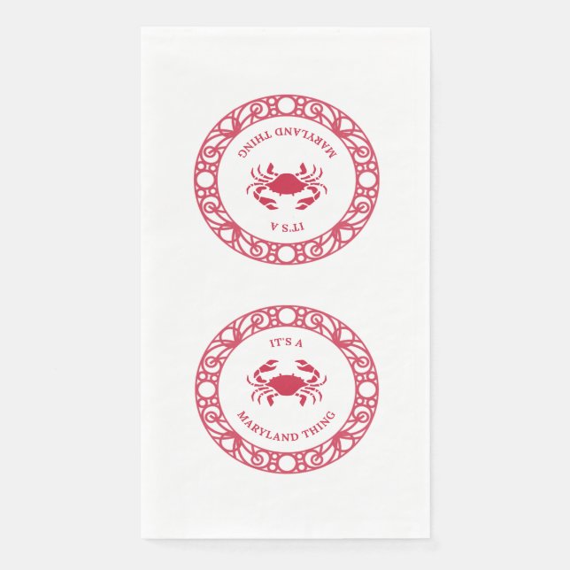 IT'S A MARYLAND THING (CRABS)  NAPKIN (Front)