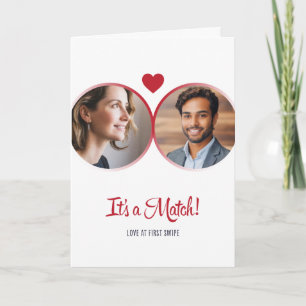 It's a Match - Customisable Valentines Day Card