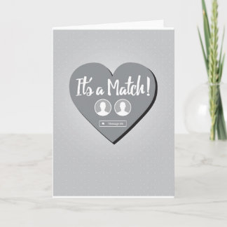 It's A Match Dating Card