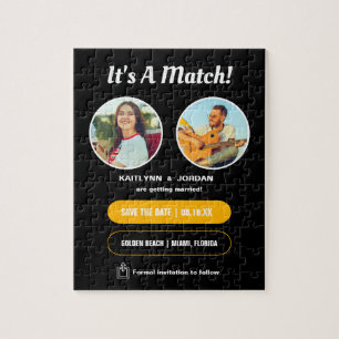 It's A Match   Photo Save the Date Puzzle