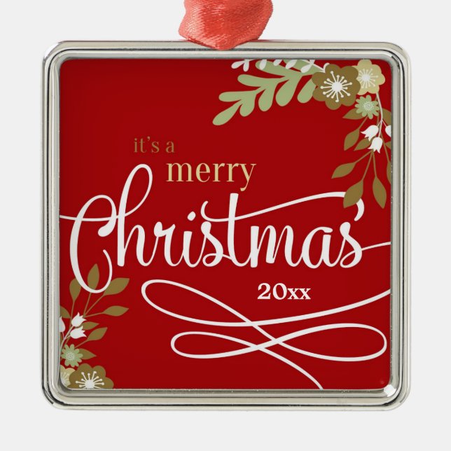 It's a Merry Christmas - 20xx Metal Tree Decoration (Front)