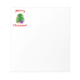 It's a Merry Christmas tree! Notepad