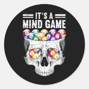 It's A Mind Game Classic Round Sticker