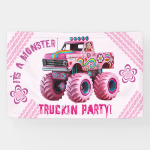 It's a Monster Truckin' Party Custom Photo Banner
