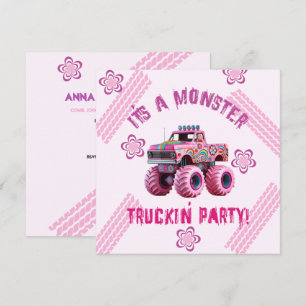 It's a Monster Truckin' Party Custom Photo  Invitation