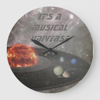 It's a Musical Universe Large Clock