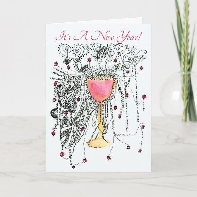 It's a New Year Customisable Holiday Card (Front)