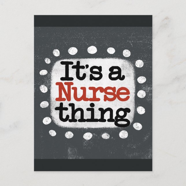 It's A Nurse Thing Postcard (Front)