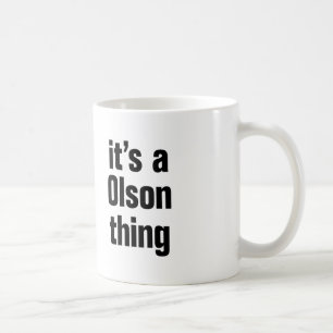 its a olson thing coffee mug