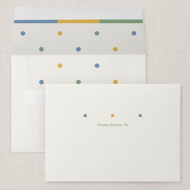 It's a Party Colour Pop Invitation Envelope (Color Pop - Birthday Invitation Envelope)