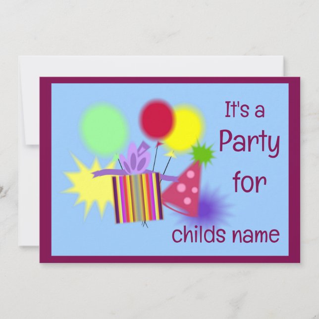 It's a Party Invitation (Front)