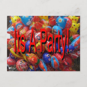 Its A Party! Supplies Invitation Postcard