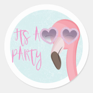Its A Party Tropical Flamingo Envelope Seal