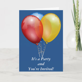 It's a Party You're Invited Personalised Card