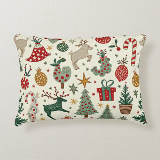 It's a patterned cushion that fits the Christmas