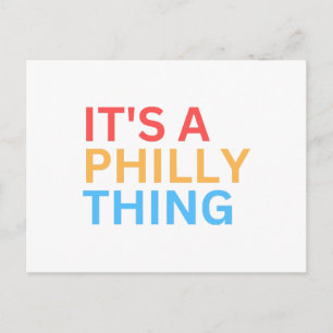 IT'S A PHILLY THING HOLIDAY POSTCARD