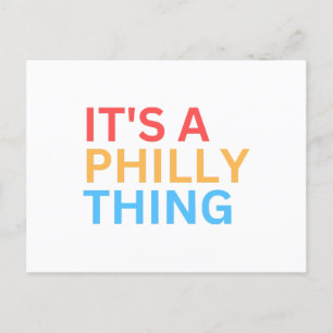 IT'S A PHILLY THING POSTCARD