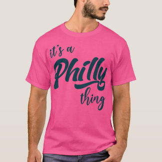 Its A Philly Vintage Style Typography Midnight Gre T-Shirt