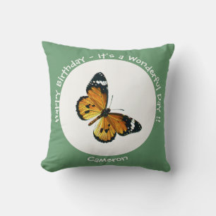 It's a Plain Tiger / African Queen Butterfly Party Cushion
