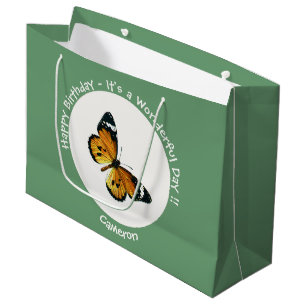 It's a Plain Tiger / African Queen Butterfly Party Large Gift Bag