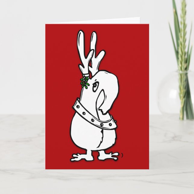 It's a Reindeer Qwirk. On a Card. How Festive! Holiday Card (Front)