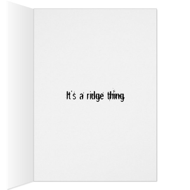 It's a ridge thing (Inside (Right))