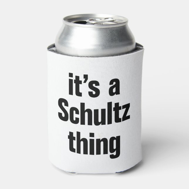 its a schultz thing can cooler (Can Front)