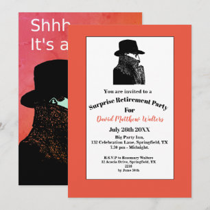 It's a Secret - Surprise Retirement Party Invitation