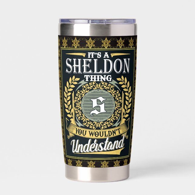 It's A Sheldon Thing You Couldn't Understand Insulated Tumbler (Back)