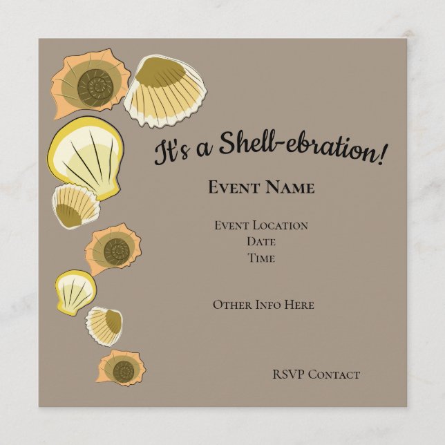 It's A Shell-ebration 5.25" x 5.25" Flat Program Programme (Front)