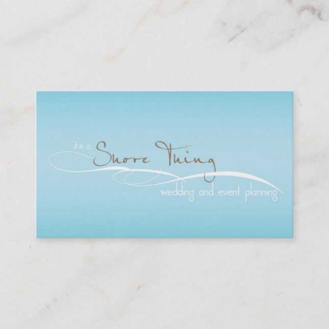 It's a Shore Thing blank business card (Front)