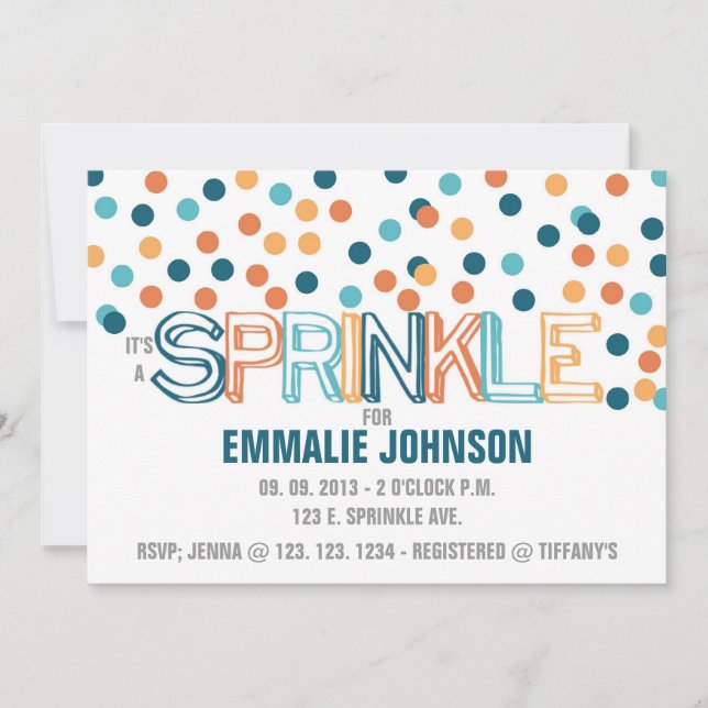 IT'S A SPRINKLE INVITATION (Front)